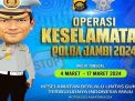 Mulai 4-17 Maret Polda Jambi Gelar Operasi Keselamatan Siginjai 2024