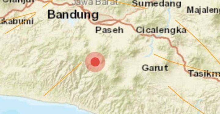 Gempa Bumi Beruntun Guncang Wilayah Bandung dan Sekitarnya