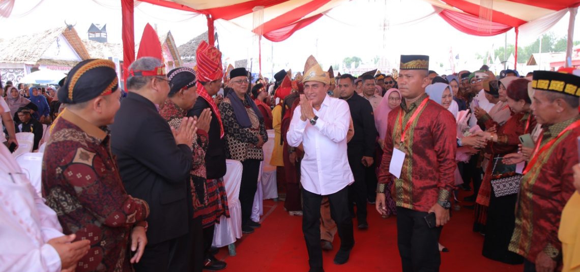 Pagelaran Seni Budaya Daerah Asahan ke V Tahun 2023 Resmi Dibuka Gubsu Sumut