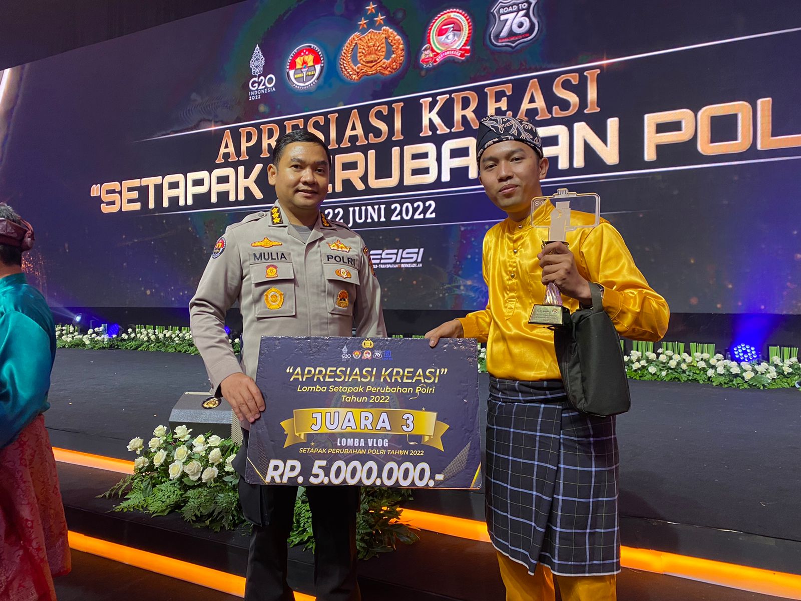 Polda Jambi Raih Juara 3 Lomba Kreasi Setapak Perubahan Polri