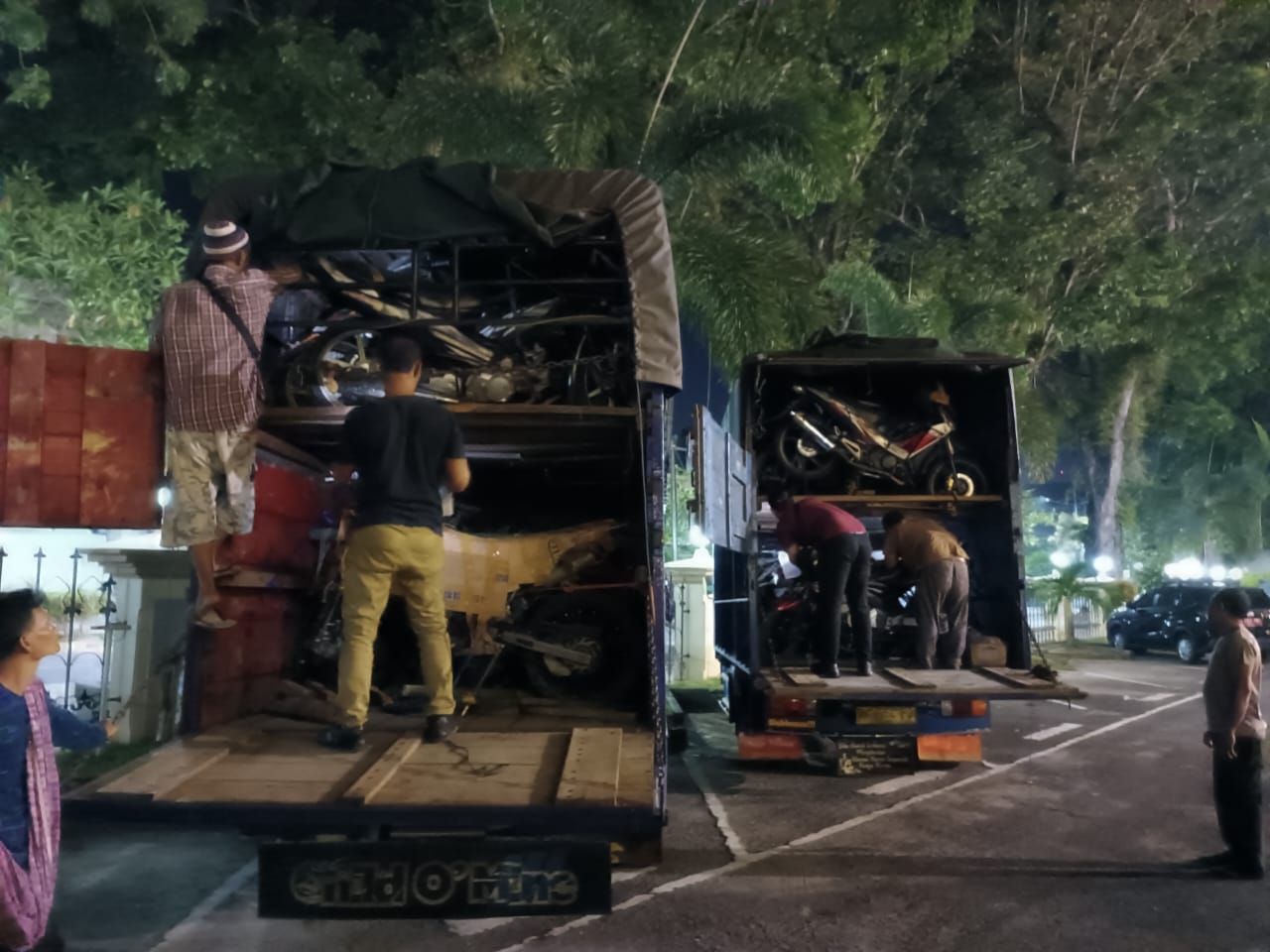 Resmob Polda Jambi Amankan 36 Motor Bodong Asal Jakarta Yang Hendak Dibawa ke Medan