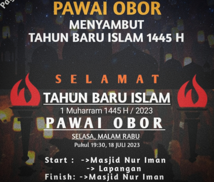 Sambut Tahun Baru Islam, warga desa Singkawang gelar Pawai Obor