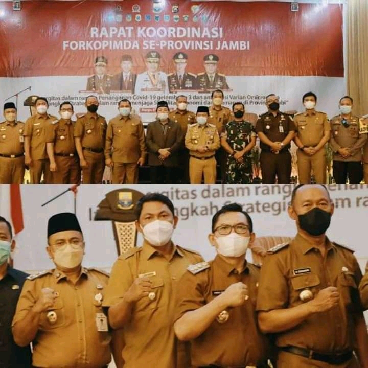 Wabup Tanjab Barat Hadiri Rakor Forkopimda Se-Provinsi Jambi 