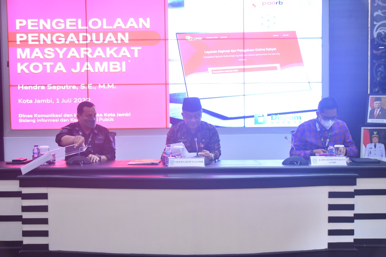 Diskominfo Kota Jambi Gelar Sosialisasi Implementasi SP4N LAPOR dan aplikasi SIKESAL