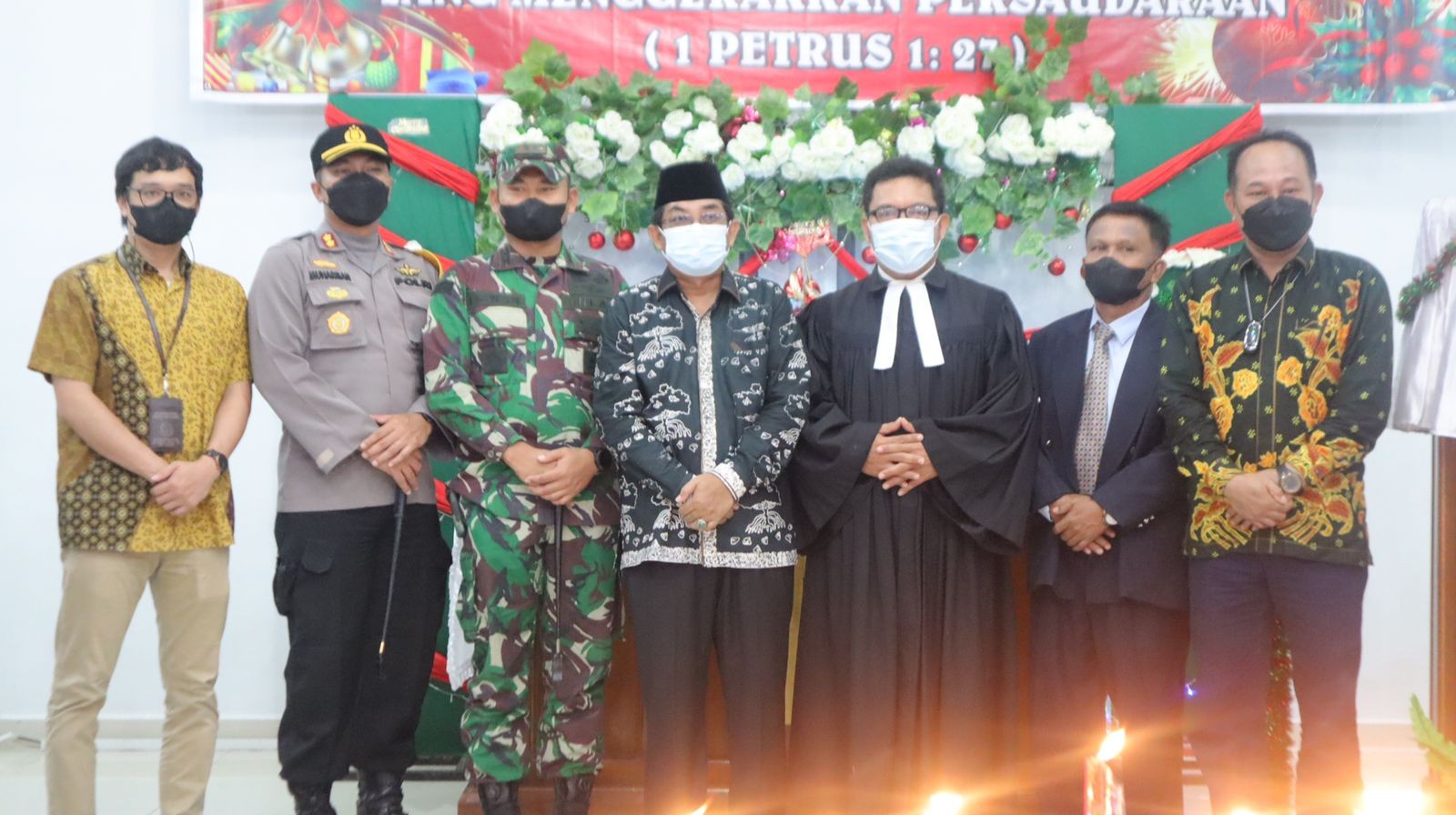 Pastikan Kamtibmas Jelang Nataru, Kapolres Tanjab Barat Kunjungi Gereja