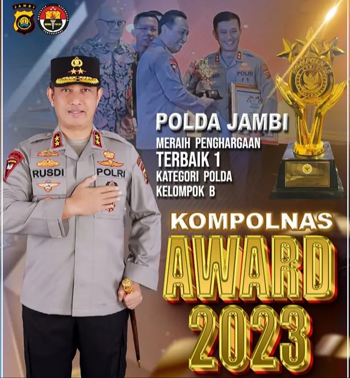 Polda Jambi Meraih Penghargaan Kompolnas Award 2023