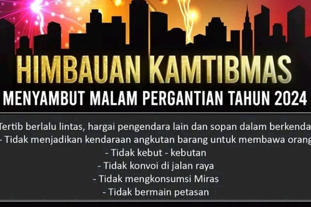 Kapolda Jambi Himbau Masyarakat Rayakan Malam Tahun Baru Dengan Tertib