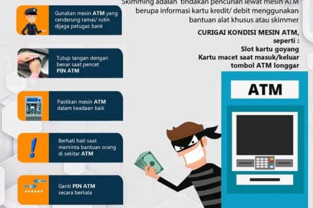 Inilah Tips Agar Terhindar Dari Kejahatan Skimming ATM