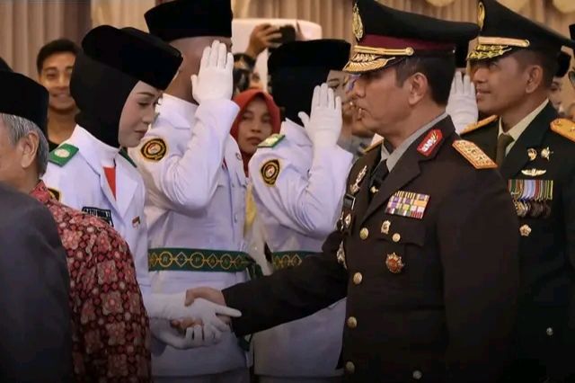 Kapolda Hadiri Pengukuhan Paskibraka Provinsi Jambi Tahun 2024