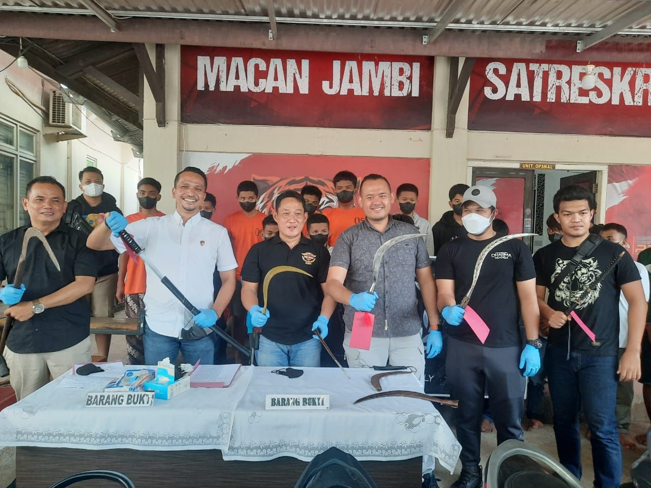 Sat Reskrim Polresta Jambi Tangkap Komplotan Geng Motor