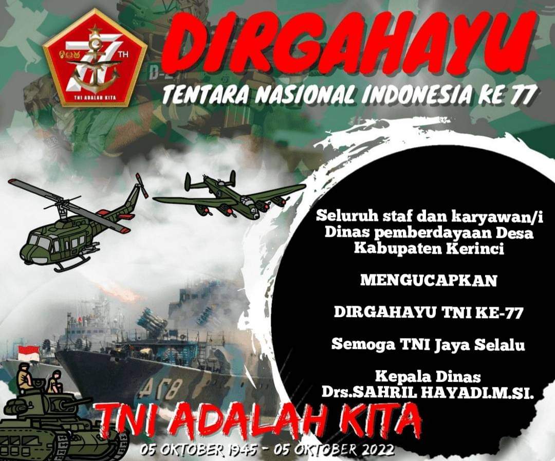 Dirgahayu TNI Ke-77