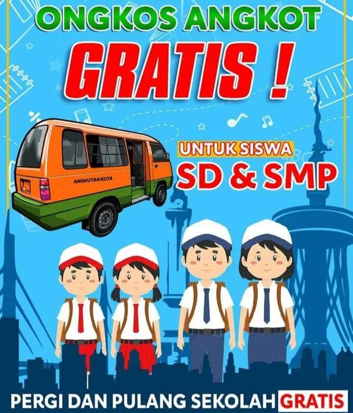 Kota Jambi Berlakukan Angkot Gratis Untuk Pelajar