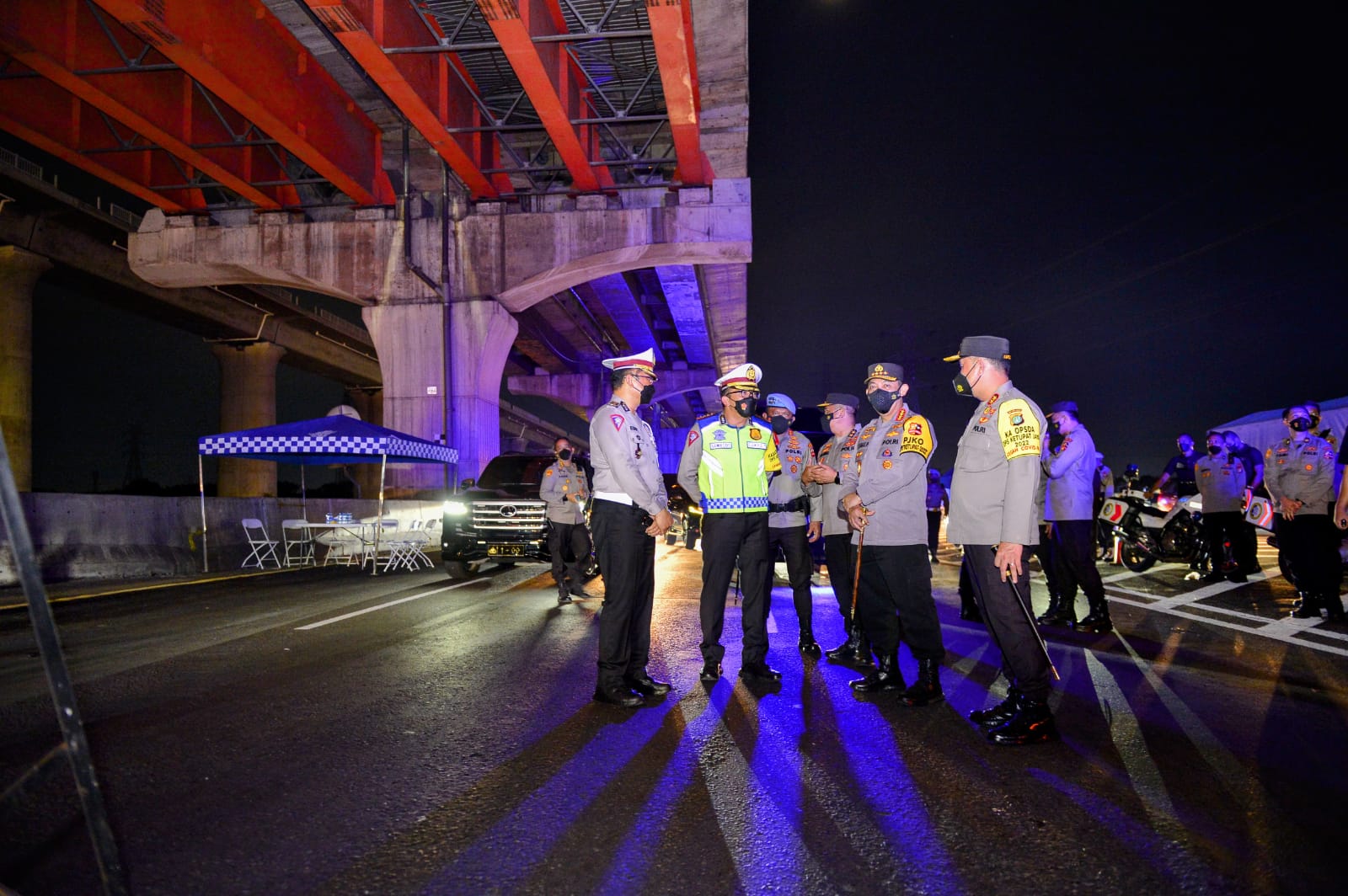 Kapolri Tinjau Langsung Tol Cikampek, Pastikan One Way-Contraflow Berjalan Lancar