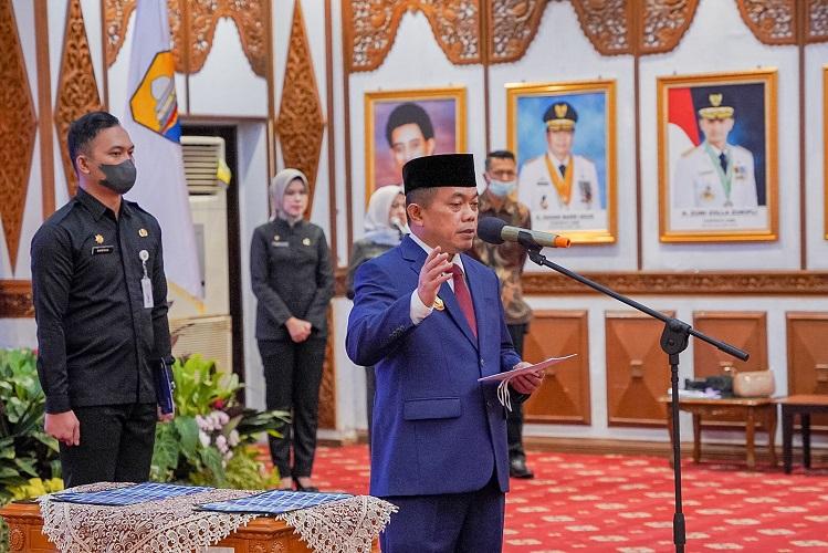 Al Haris Lantik Empat Pejabat Pimpinan Tinggi Pratama