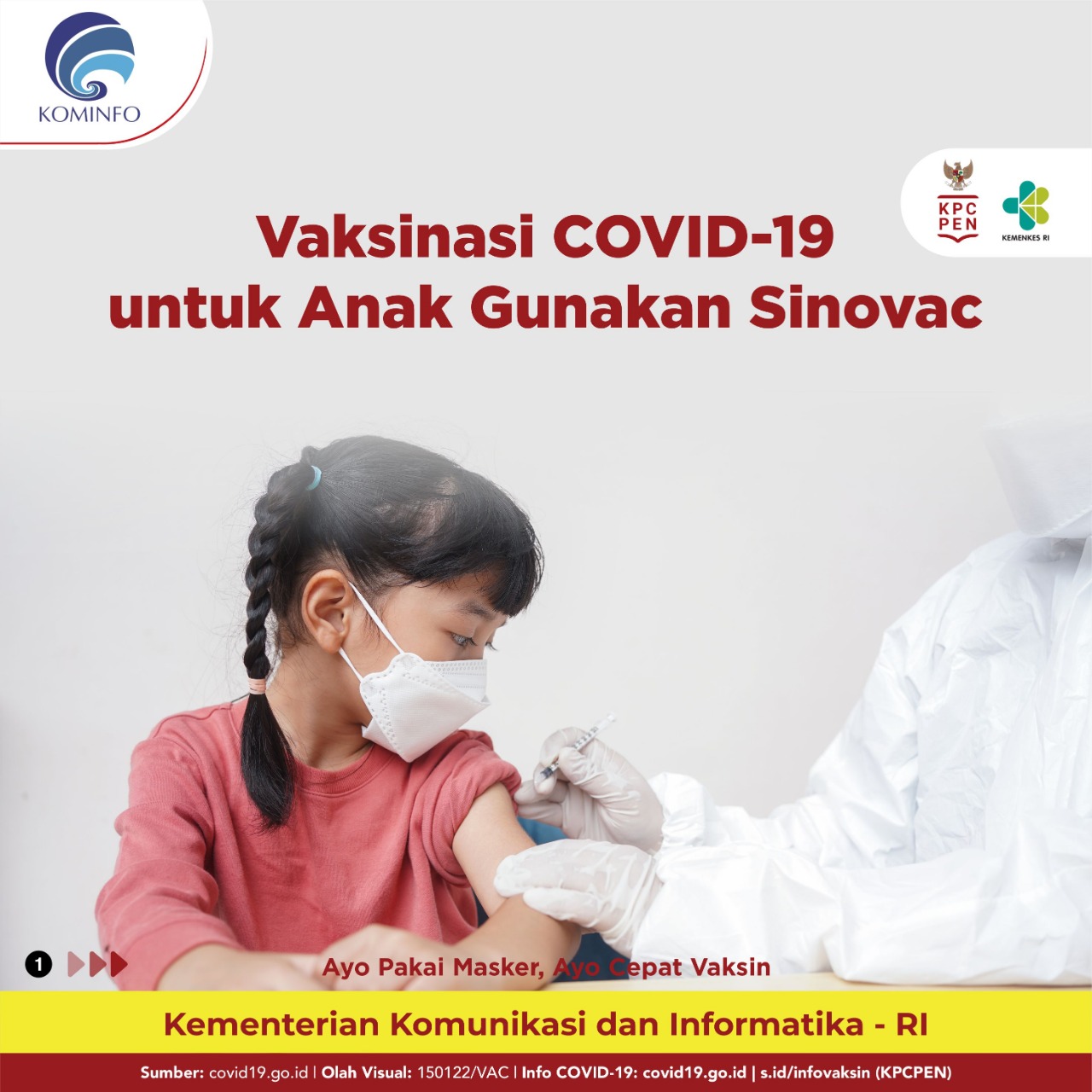 Vaksinasi Covid-19 Untuk Anak Gunakan Sinovac