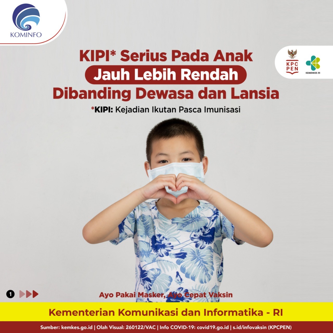 KIPI Serius Pada Anak Jauh Lebih Rendah Dibanding Dewasa dan Lansia