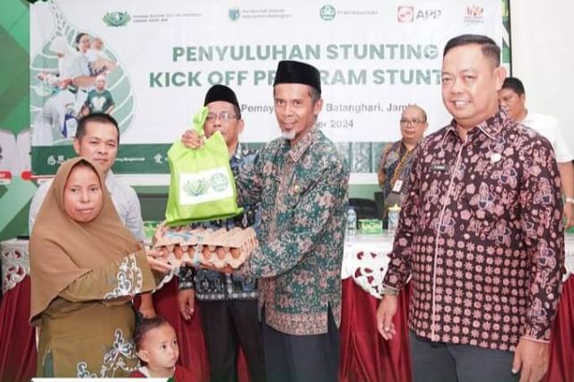 Sekda Azan buka resmi penyuluhan stunting dan kick off program stunting di pemayung