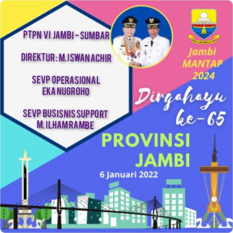 Dirgahayu Provinsi Jambi Ke - 65