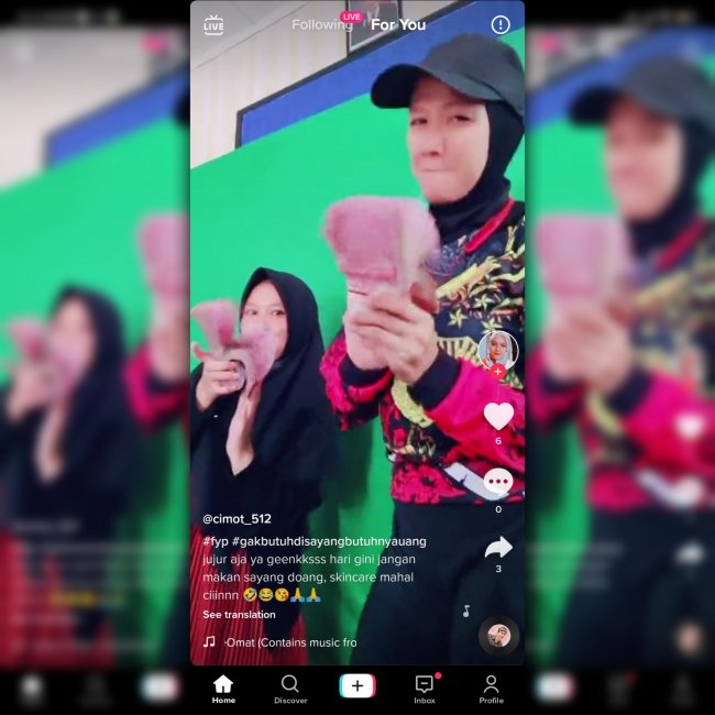 Akun Istri Kapolres Tebingtinggi Yang Posting Video Pamer Duit di TikTok Sudah Hilang