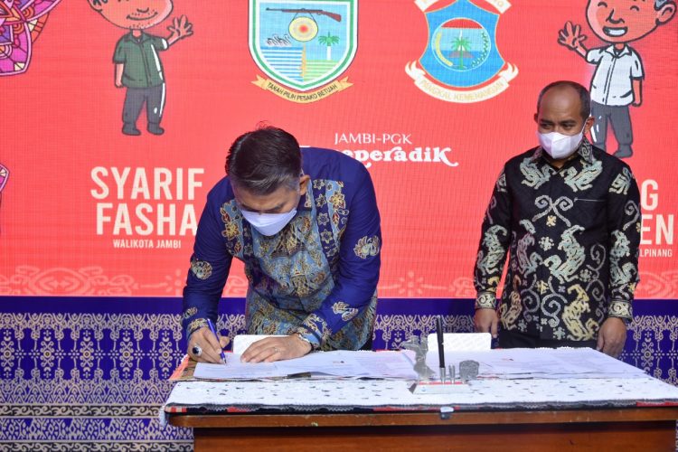 Pemkot Jambi dan Pemkot Pangkal Pinang Jalin Kerjasama Tentang Penyelenggaraan Pemerintahan Daerah