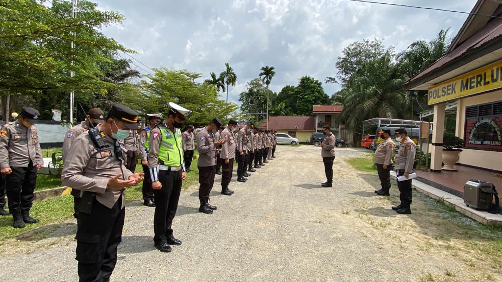 Polres Tanjab Barat Turunkan Personel Pengamanan Jalur Perbatasan Jambi - Riau