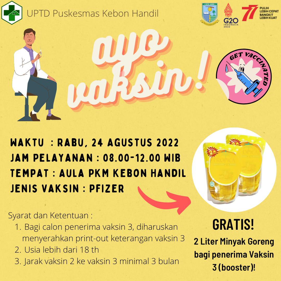 Covid-19 Masih Ada, Ayo Vaksinasi!!