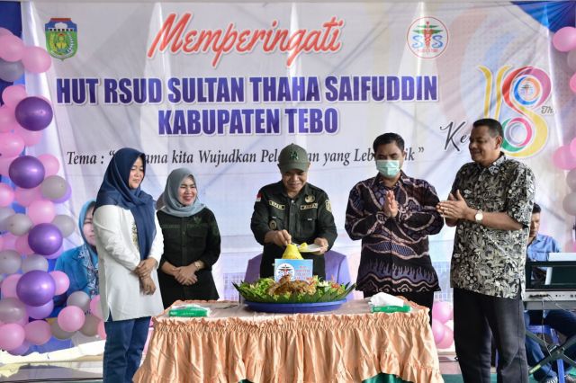 Pj Bupati tebo hadiri peringatan HUT ke 18 (RSUD) Sultan Thaha Saifuddin (STS) Tebo