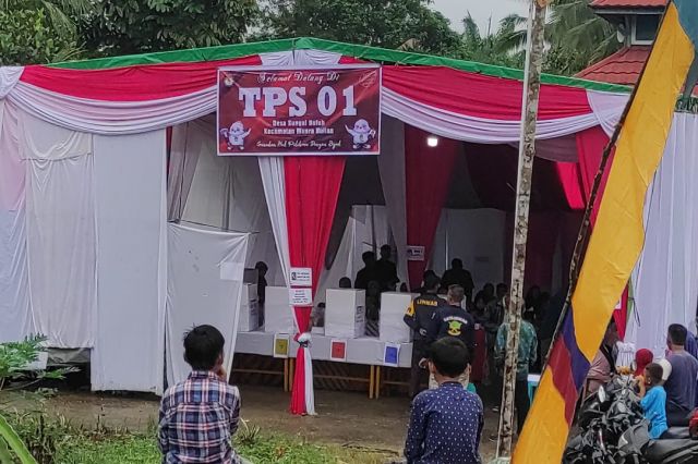 Prabowo-Gibran Menang Telak Di TPS Didesa Sungai Buluh