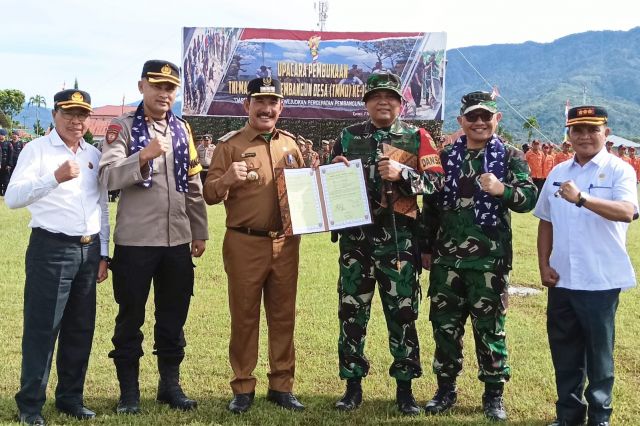 Pj. Bupati Kerinci Asraf Pimpin Upacara Pembukaan TMMD Ke-120 Kodim 0417/Kerinci