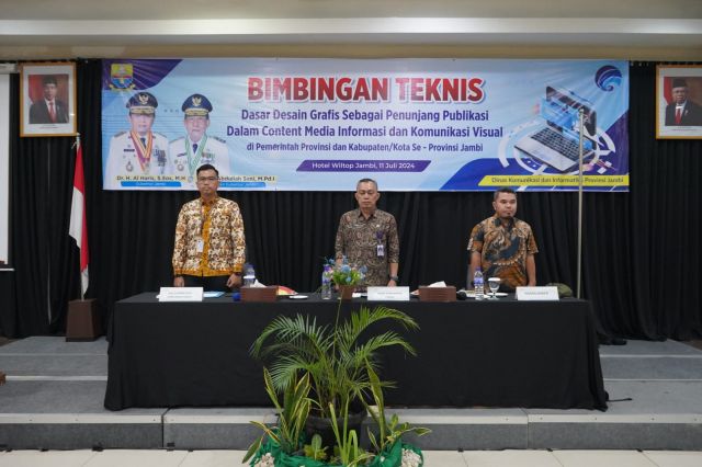 Diskominfo Provinsi Jambi Gelar Bimtek Desain Grafis Perkuat Publikasi Konten Media Informasi dan Komunikasi Visual