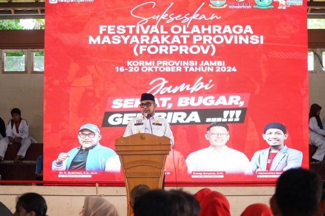 Pjs. Gubernur Sudirman: FORPROV I KORMI Dapat Tingkatkan Minat Masyarakat Terhadap Kebugaran dan Kesehatan Tubuh