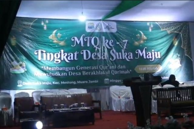 Pembukaan Mtq Ke-7 Tingkat Desa Suka Maju Berlangsung Sukses Dan Meriah