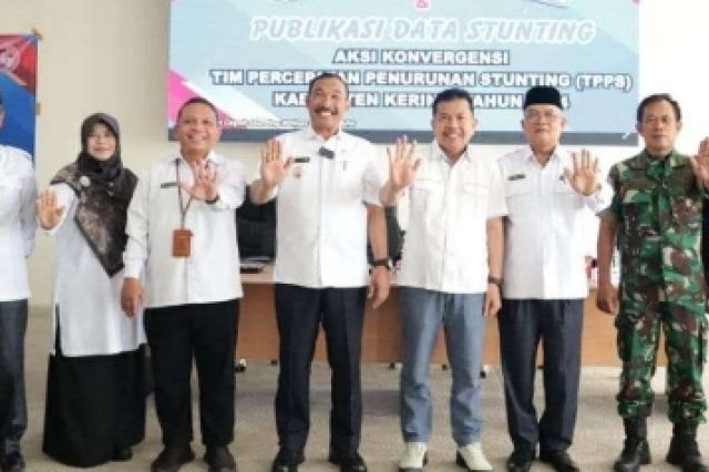 Pj. Bupati Kerinci, Asraf, S.Pt, M.Si secara resmi membuka acara Rapat Koordinasi Daerah Publikasi Data Stunting Kabupaten Kerinci