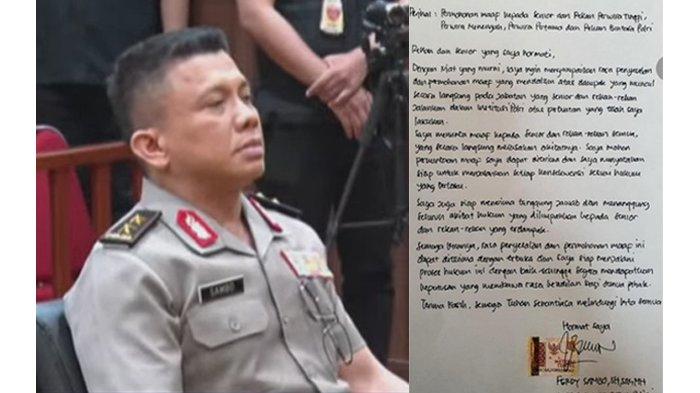 Surat Tulisan Tangan Permohonan Maaf Ferdy Sambo Tidak Ada Untuk Keluarga Brigadir J