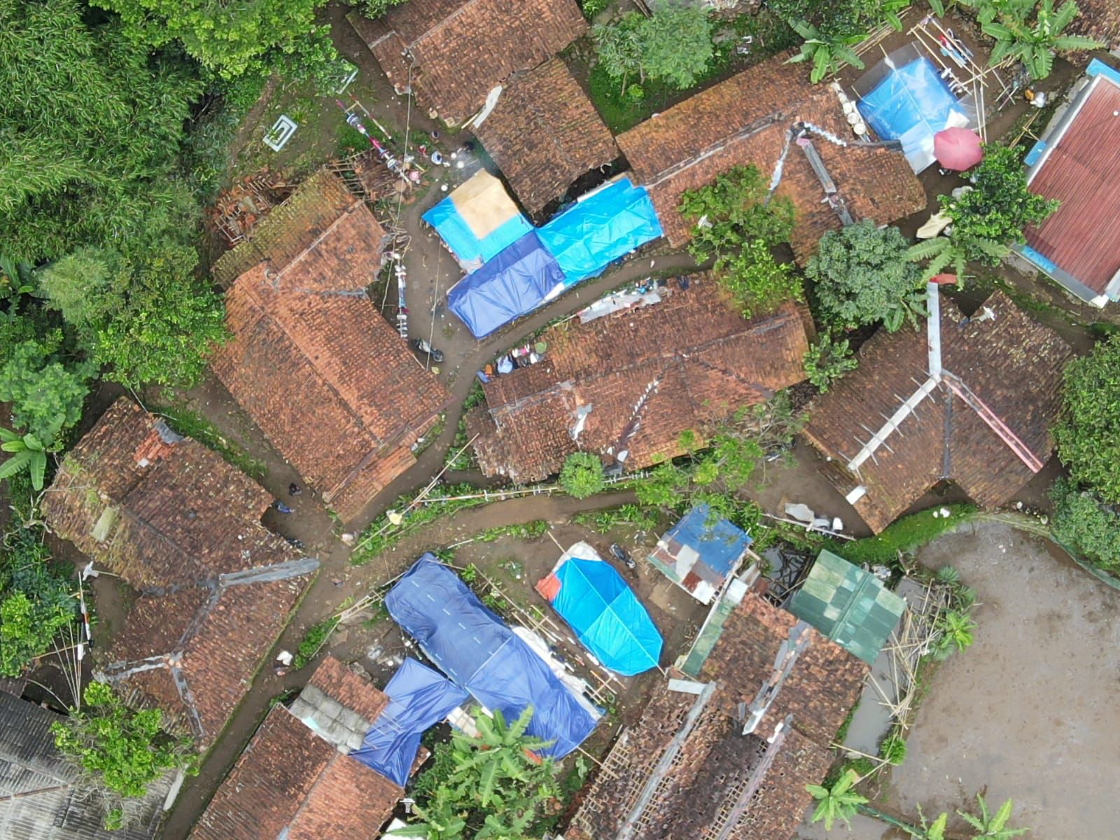 Polri Kerahkan Tim Drone Menyisir Lokasi Pengungsian Warga Terdampak Gempa Cianjur