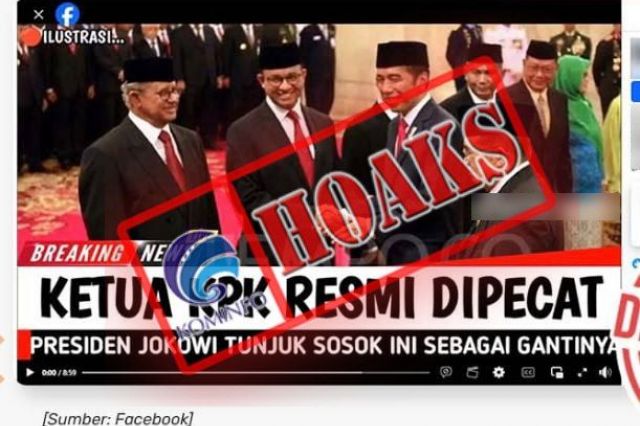 HOAKS!! Presiden Joko Widodo Memecat Ketua KPK